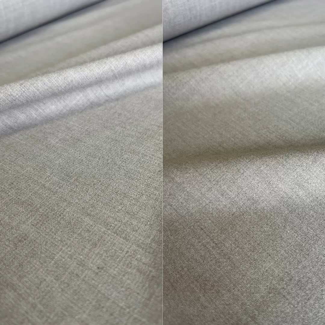 Both expressed the appearance of linen. The material is poly vis pu stretch#linenlike #fabrics #stretch #gifu #kawabo