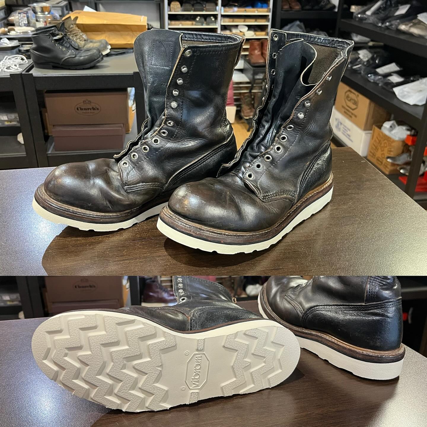 RED WING
#レッドウイング #ビブラム #4014 #オールソール #和歌山 #和歌山市 #靴修理 #靴磨き #redwing #boots #vibram #resole #shoerepair