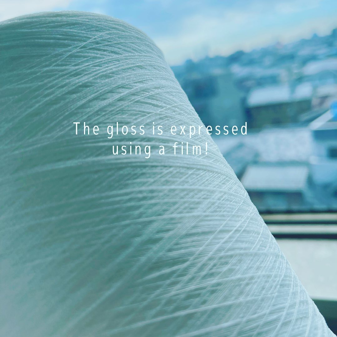 #糸 #光沢感 出ないかな。ってイメージの#fabrics を作製致します。#staytuned👀 #gifu #kawabo #gifugram