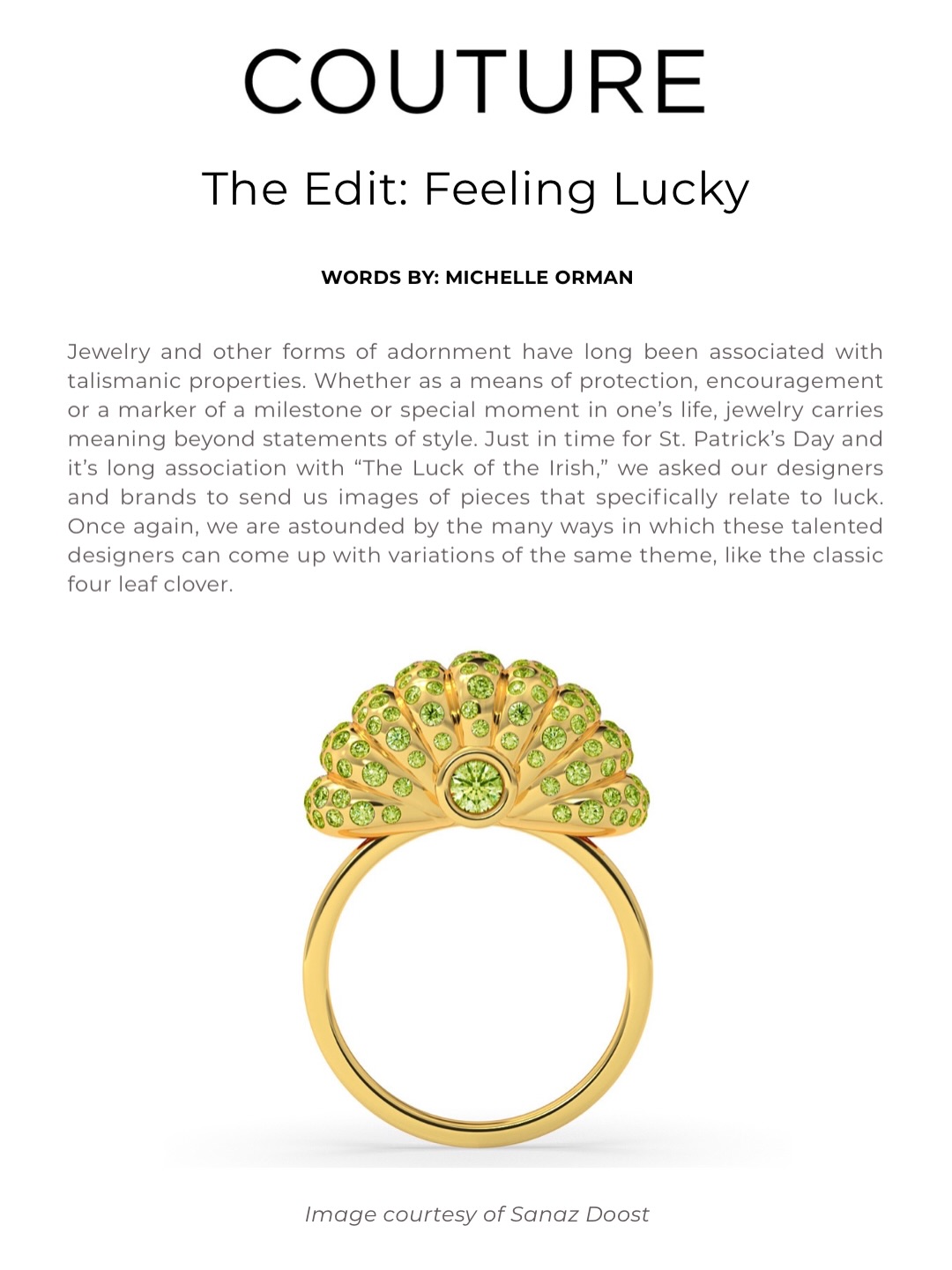 Thank you @michelleorman for including us in the edit: Linked by friendship @by_couture